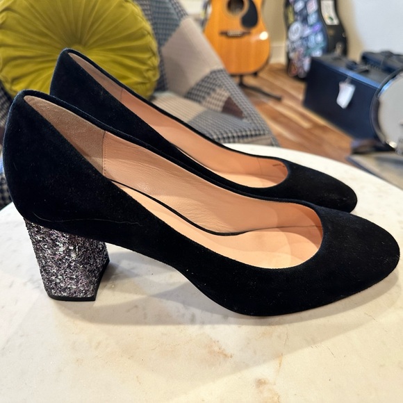 Kate Spade New York CHARLIZE HEELS
COLOR: BLACK GLITTER
STYLE #: S735001 - Picture 2 of 5